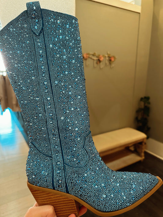 Glitzy Rhinestone Boots